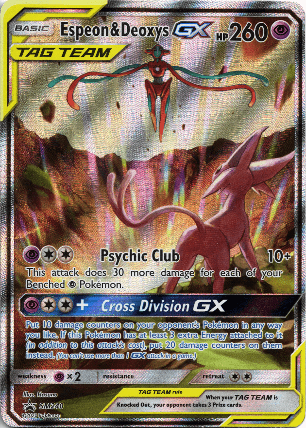 Espeon & Deoxys GX - SM240 - SM Promos (SMP)